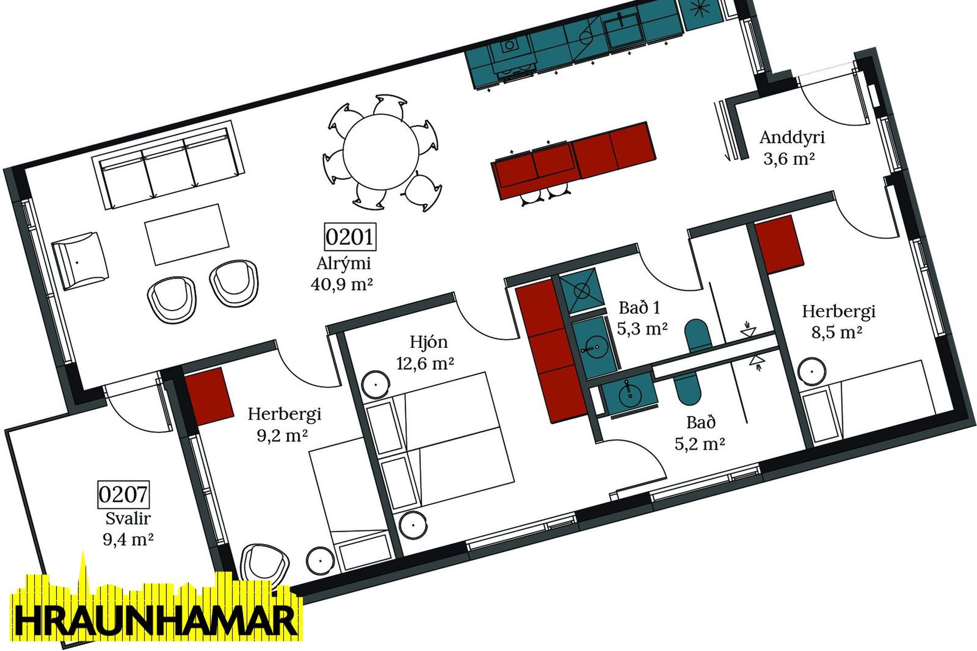Áshamar 22 (201), 221 Hafnarfjörður | Fasteignavefurinn Fastinn
